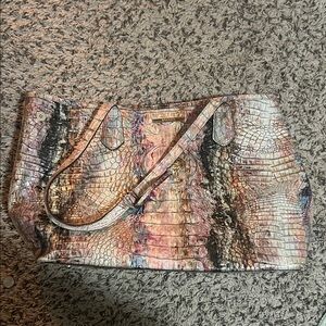 Brahmin Iridescent Croc-Embossed Tote